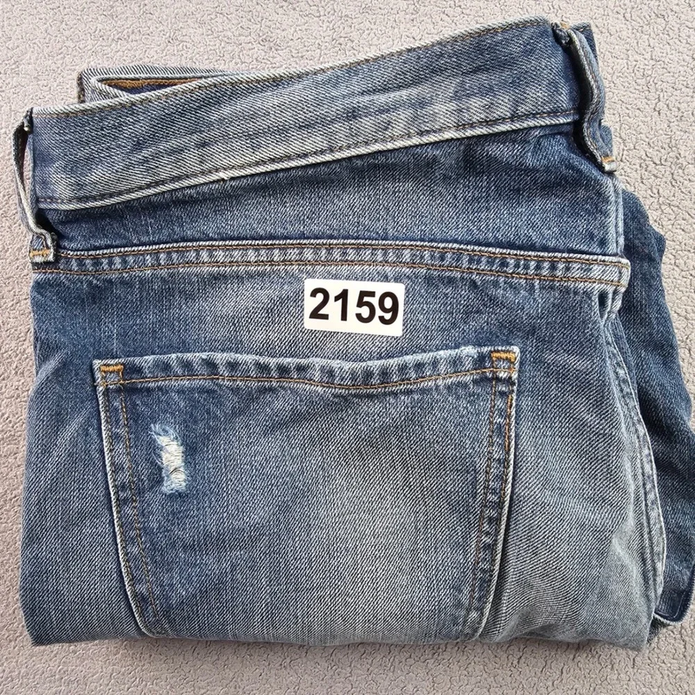 Banana Republic Boyfriend Jeans Men 31L Blue Premium Denim Streetwear Distressed